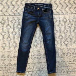 American Eagle super stretch dark denim